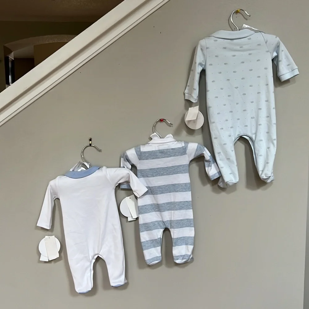 Bundle of Edgehill Collection Preemie And Newborn Coveralls. - Picture 2 of 8